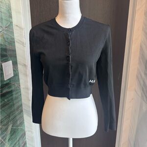 Marc Jacob’s Black Cropped Button-Front Cardigan -